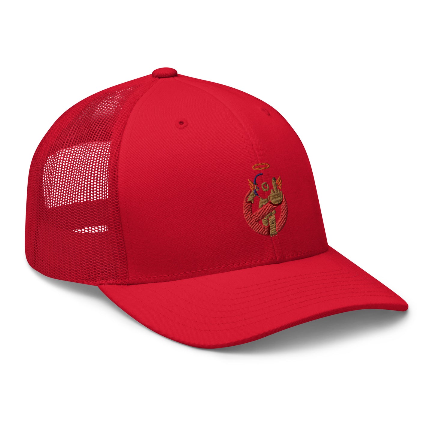 Embroidered Logo Trucker Cap