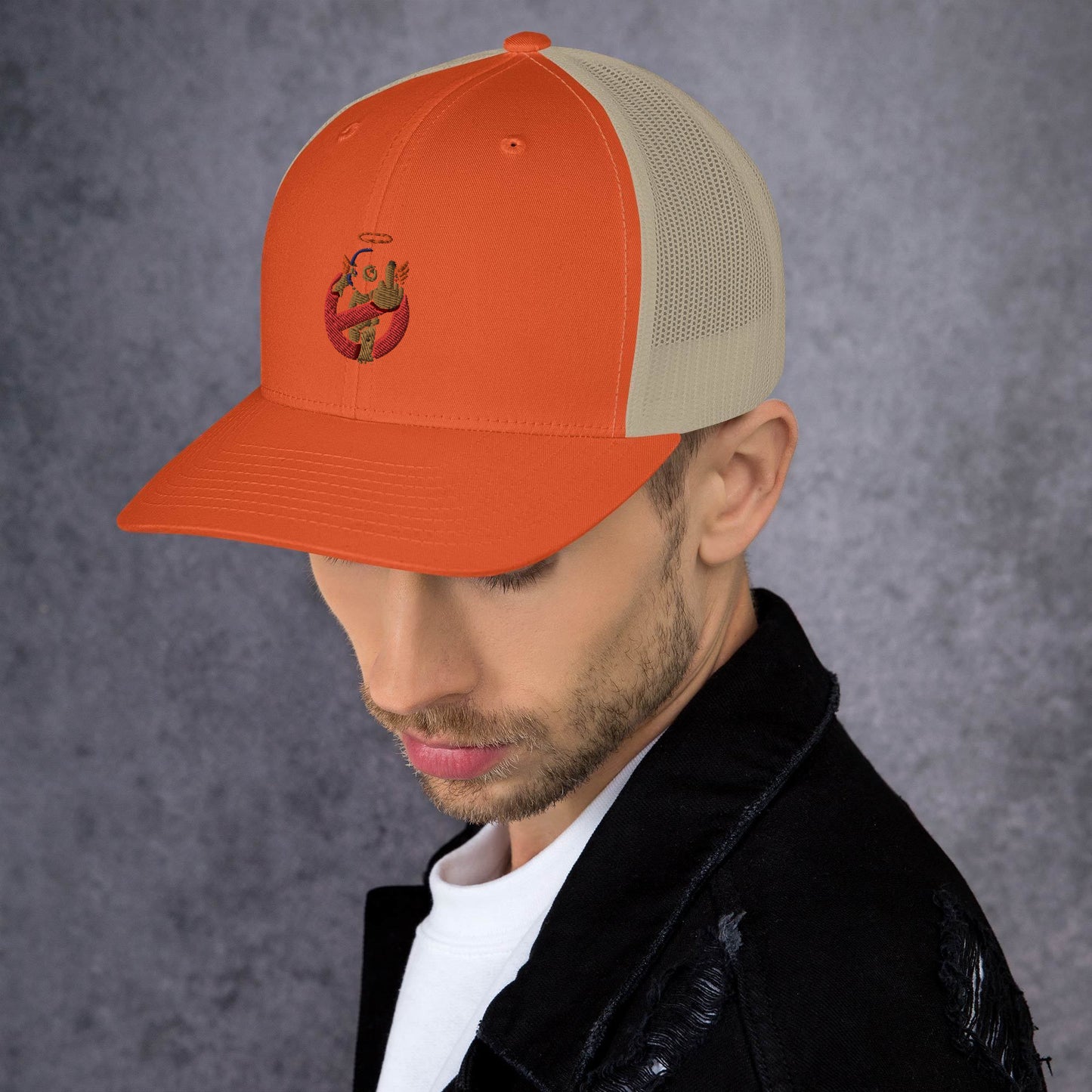 Embroidered Logo Trucker Cap