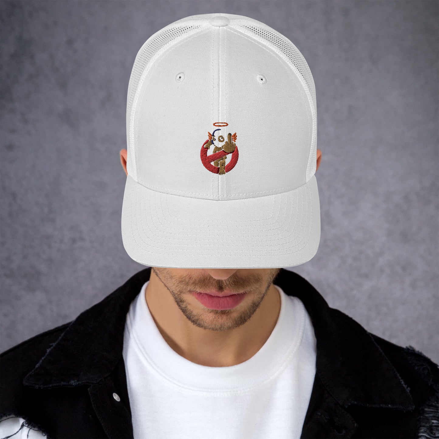 Embroidered Logo Trucker Cap