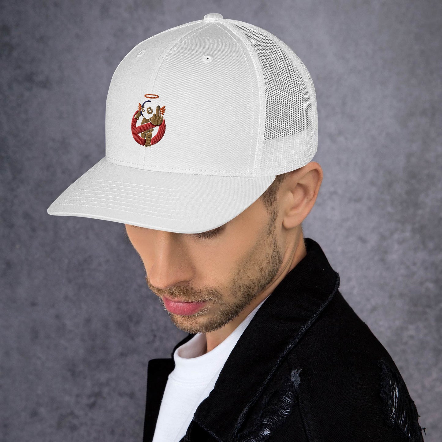 Embroidered Logo Trucker Cap