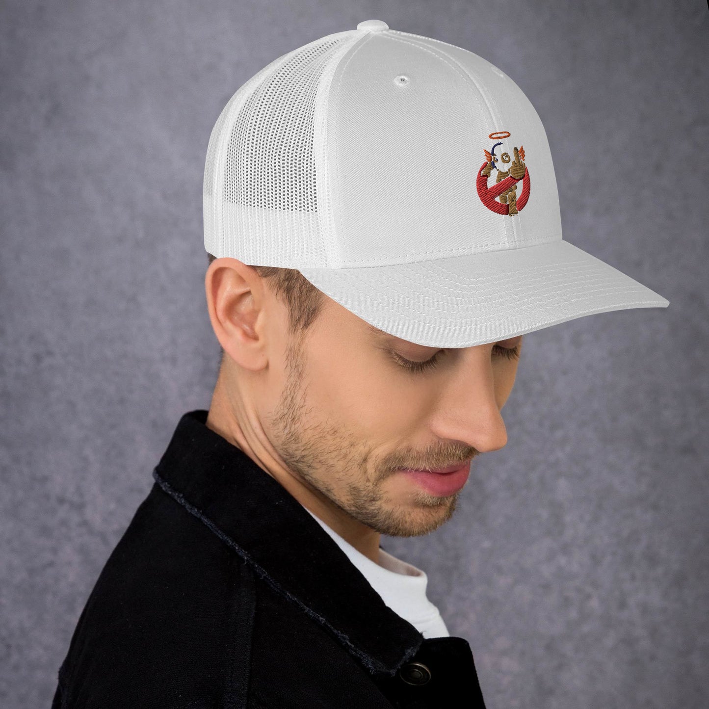 Embroidered Logo Trucker Cap