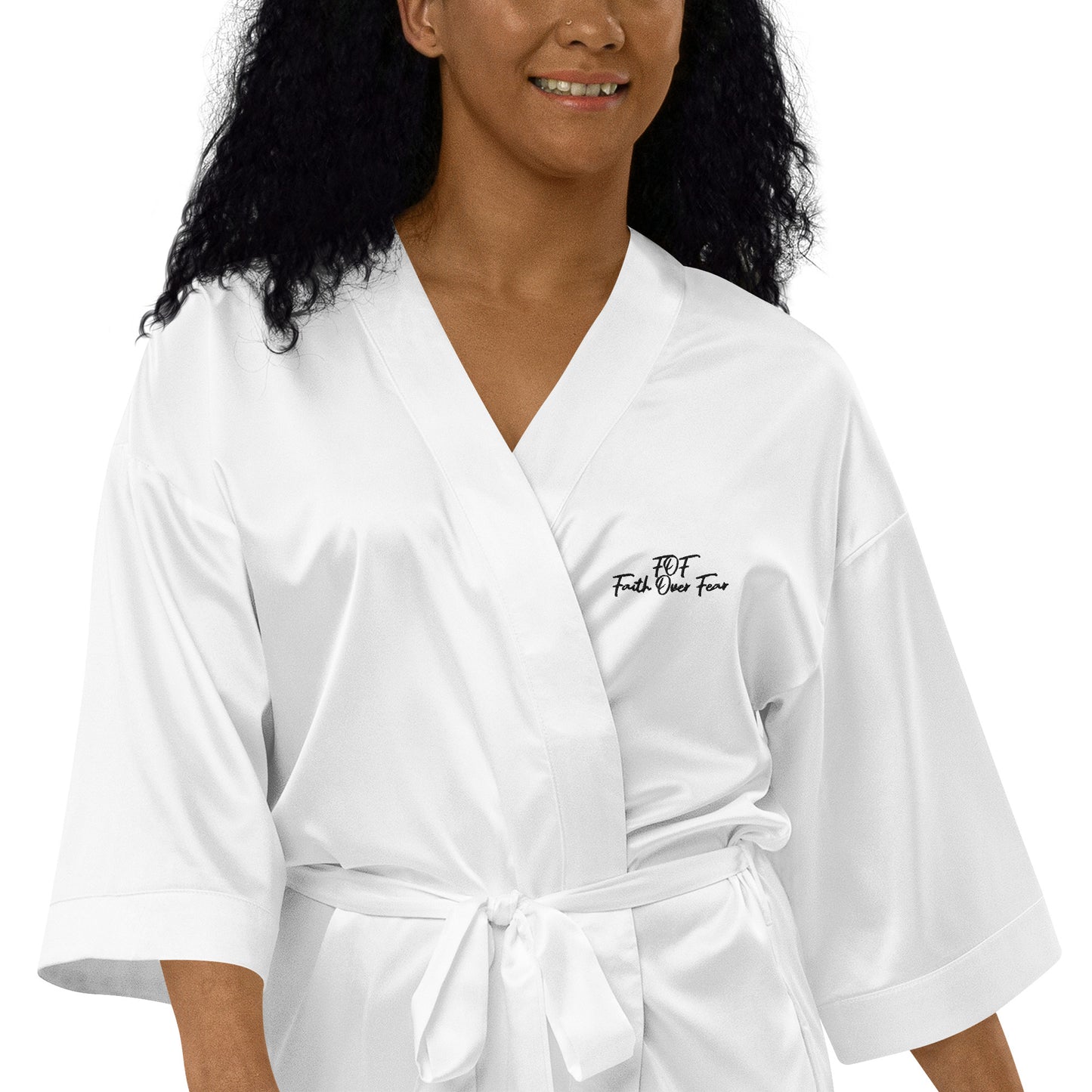 FOF women Satin Robe