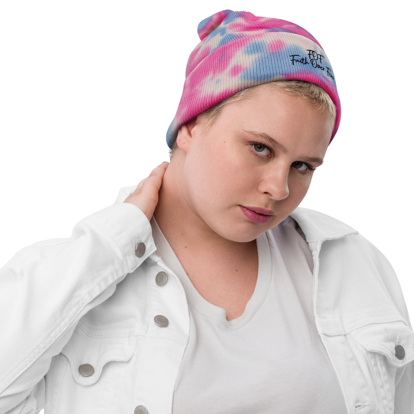 Faith Over Fear (Tie-dye beanie)