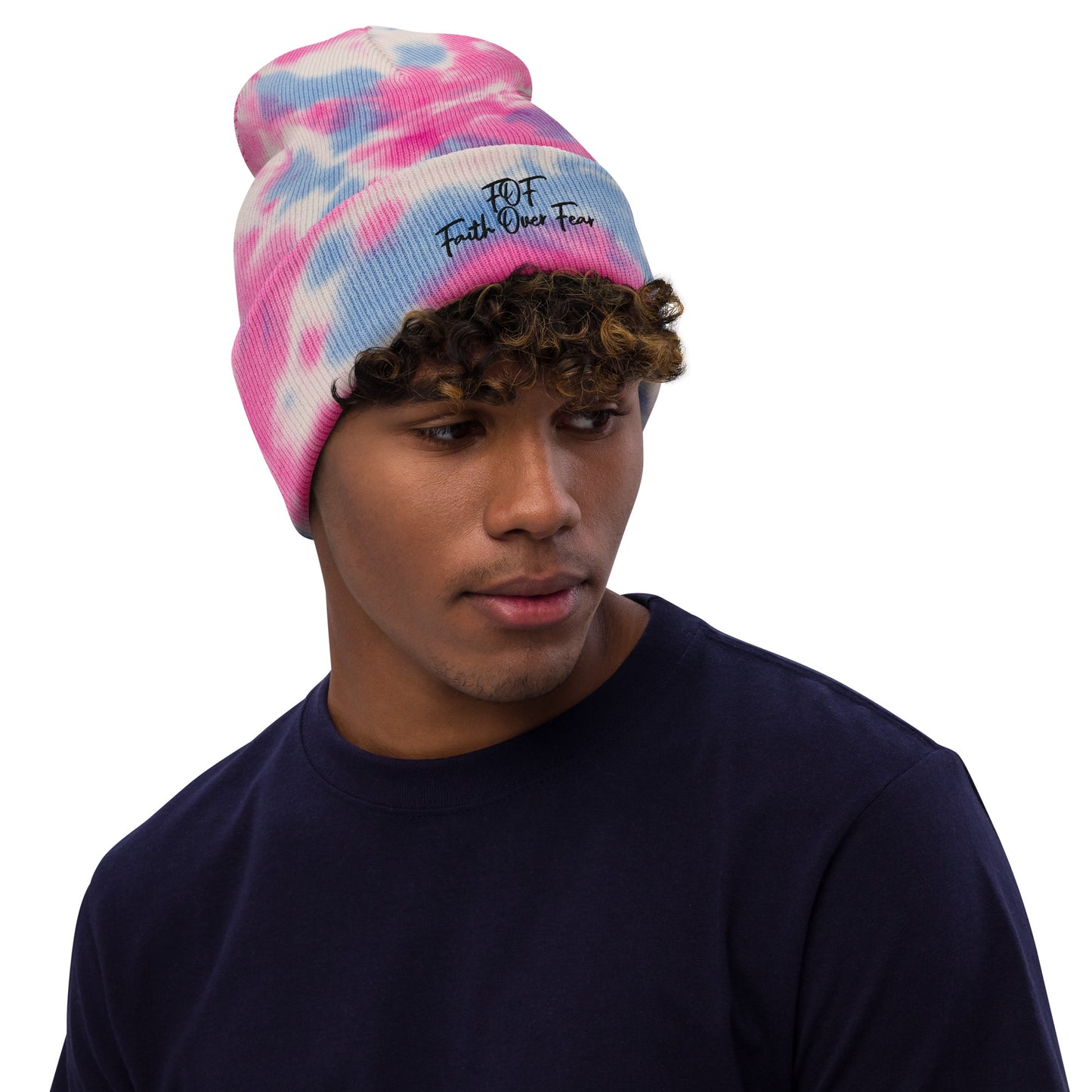 Faith Over Fear (Tie-dye beanie)