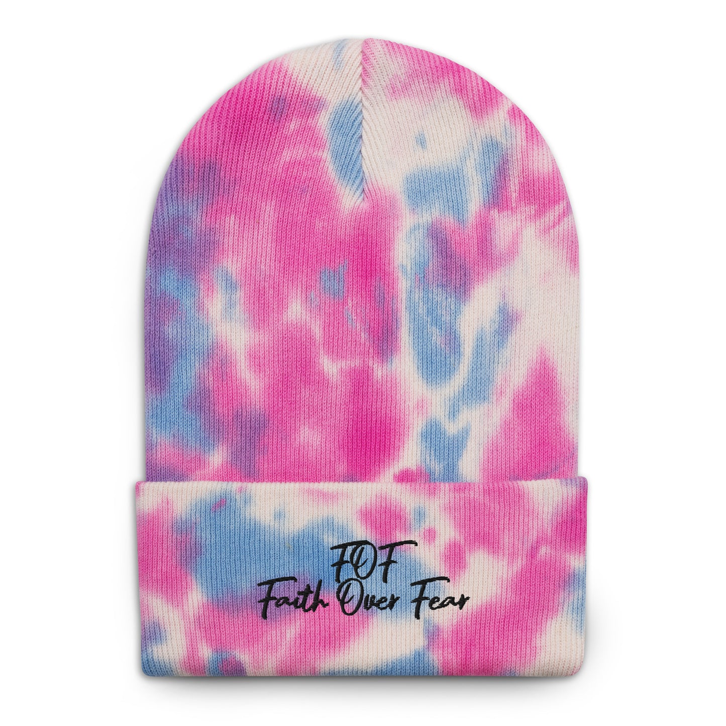 Faith Over Fear (Tie-dye beanie)