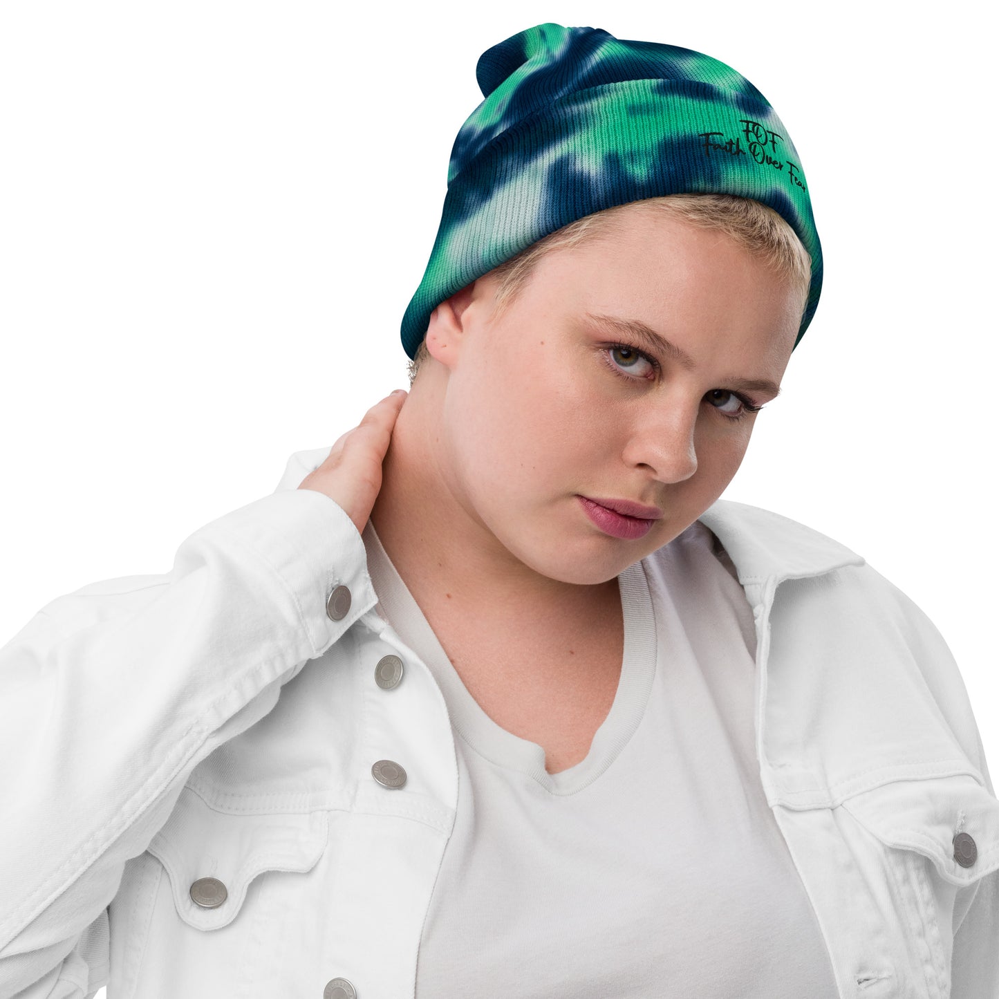 Faith Over Fear (Tie-dye beanie)
