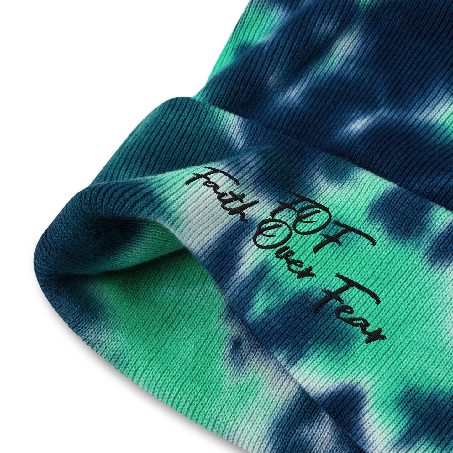 Faith Over Fear (Tie-dye beanie)