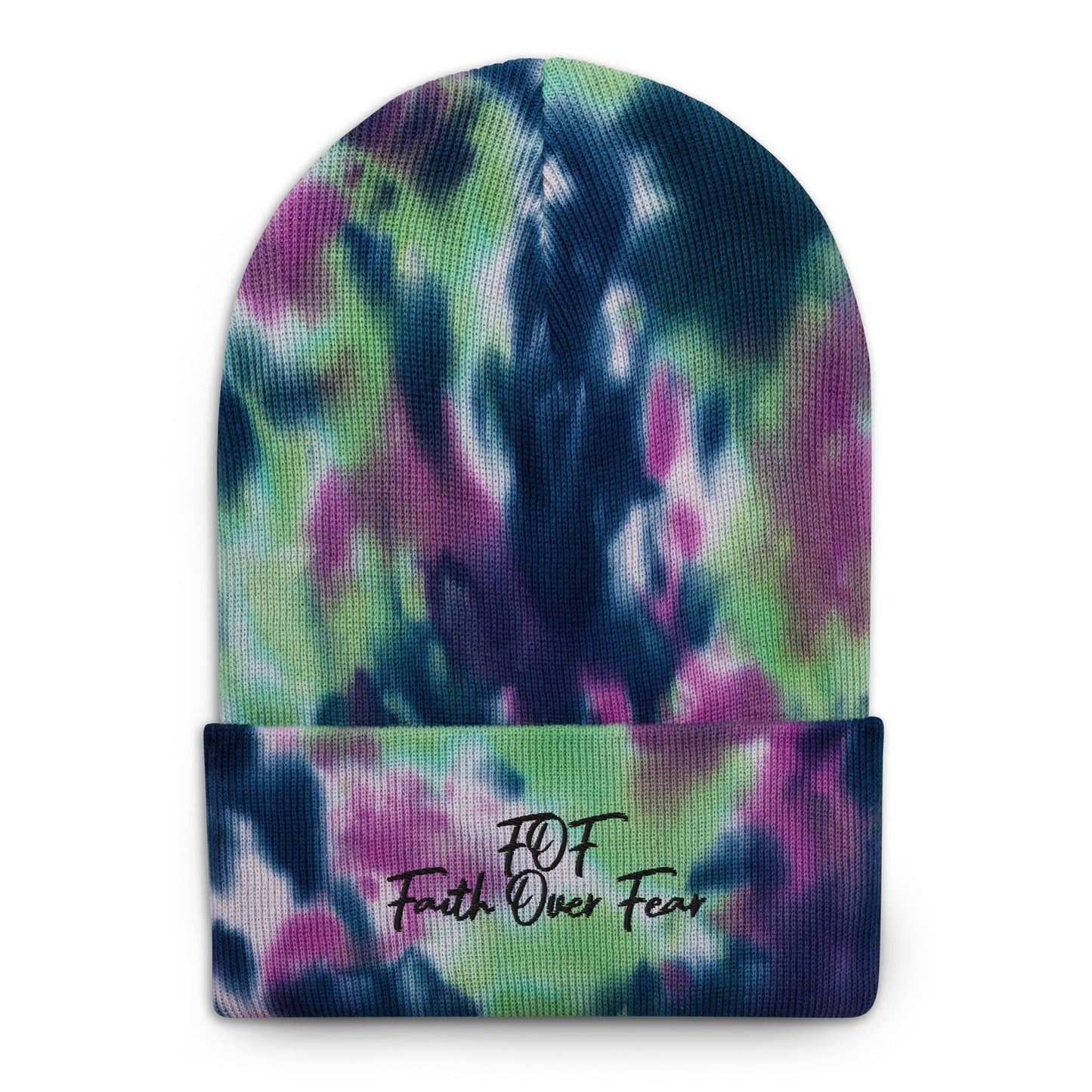 Faith Over Fear (Tie-dye beanie)