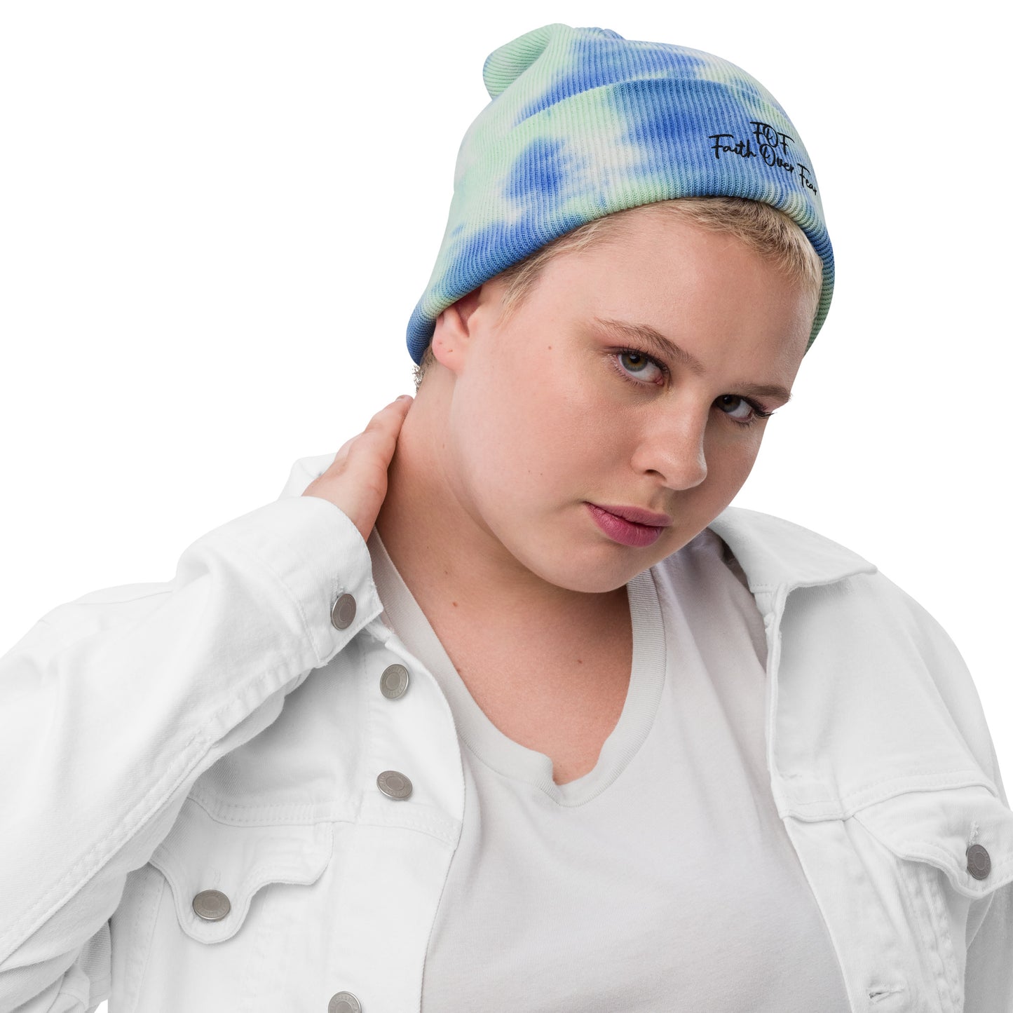 Faith Over Fear (Tie-dye beanie)