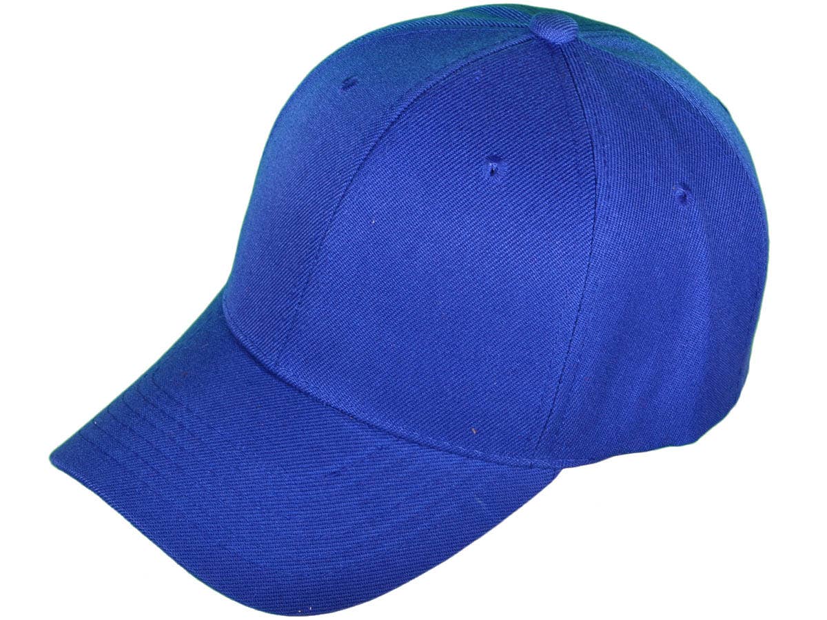 Blank Baseball Hats - BK Caps Structured 6 Panel Mid Profile