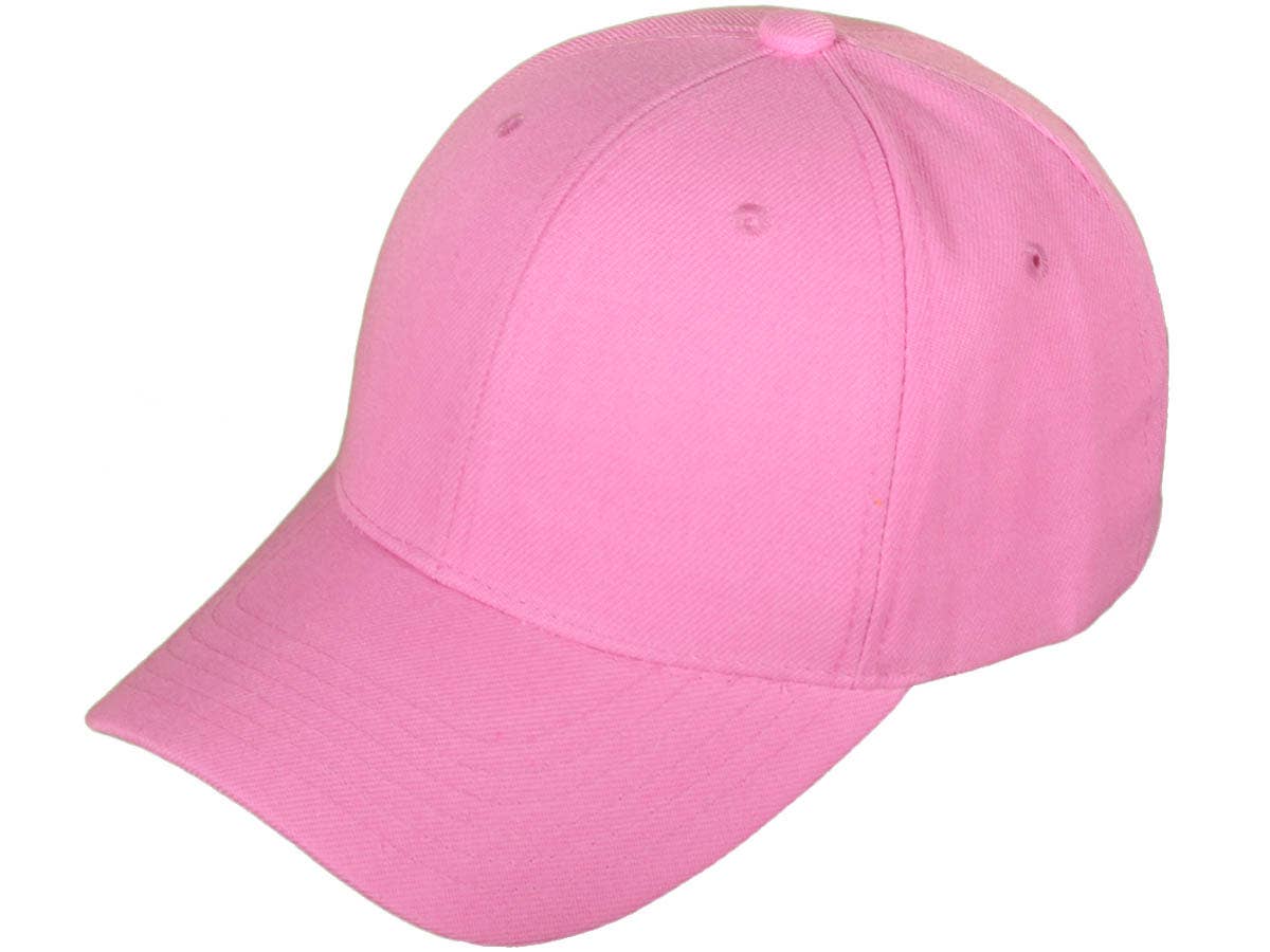 Blank Baseball Hats - BK Caps Structured 6 Panel Mid Profile