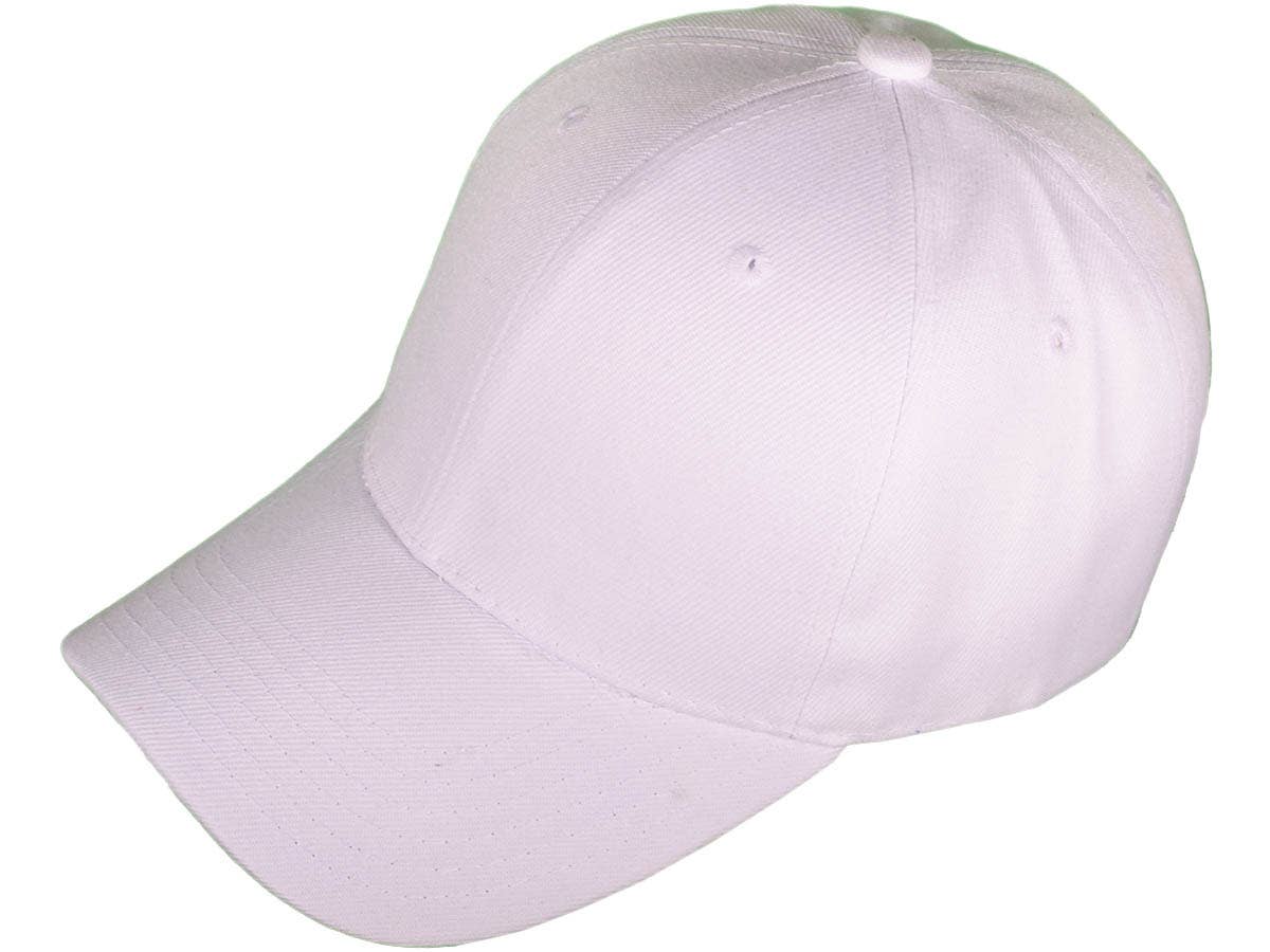 Blank Baseball Hats - BK Caps Structured 6 Panel Mid Profile
