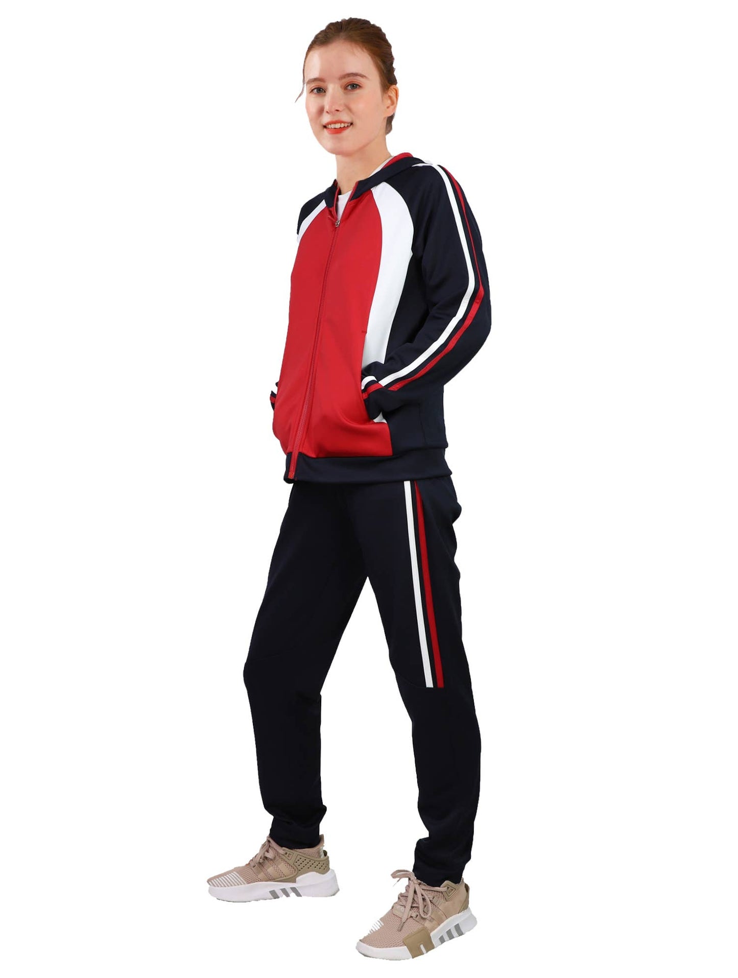 LeeHanTon Ladies Colorblock Active Lounge Sweatshirt & Sweat