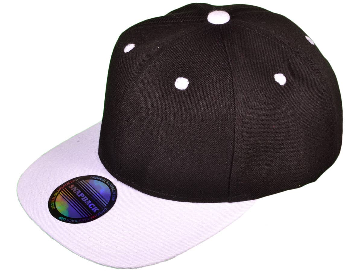 Blank Snapback Hats - Flat Bill Plain Vintage Snapbacks