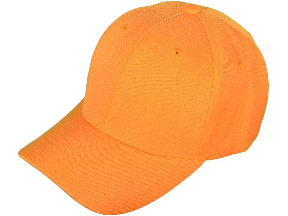 Blank Baseball Hats - BK Caps Structured 6 Panel Mid Profile