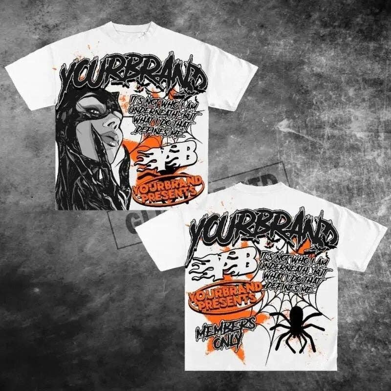 Vintage Y2K Graphic Cotton T-Shirt for Men