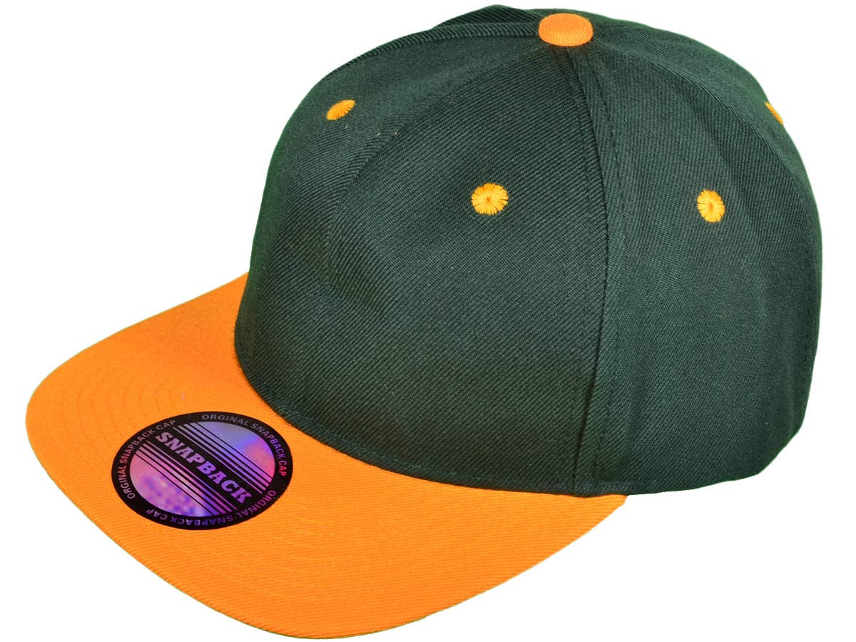 Blank Snapback Hats - Flat Bill Plain Vintage Snapbacks