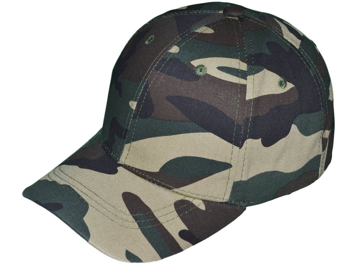 Blank Baseball Hats - BK Caps Structured 6 Panel Mid Profile