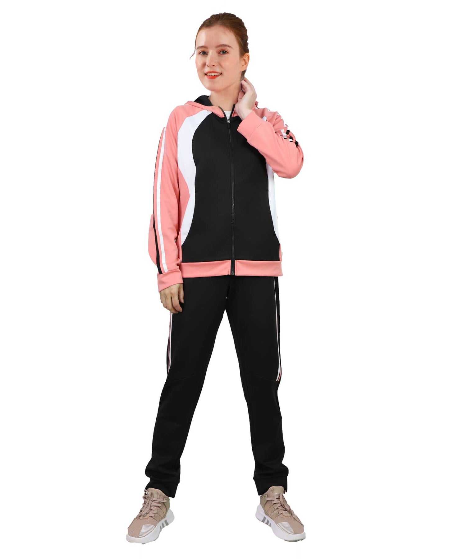 LeeHanTon Ladies Colorblock Active Lounge Sweatshirt & Sweat