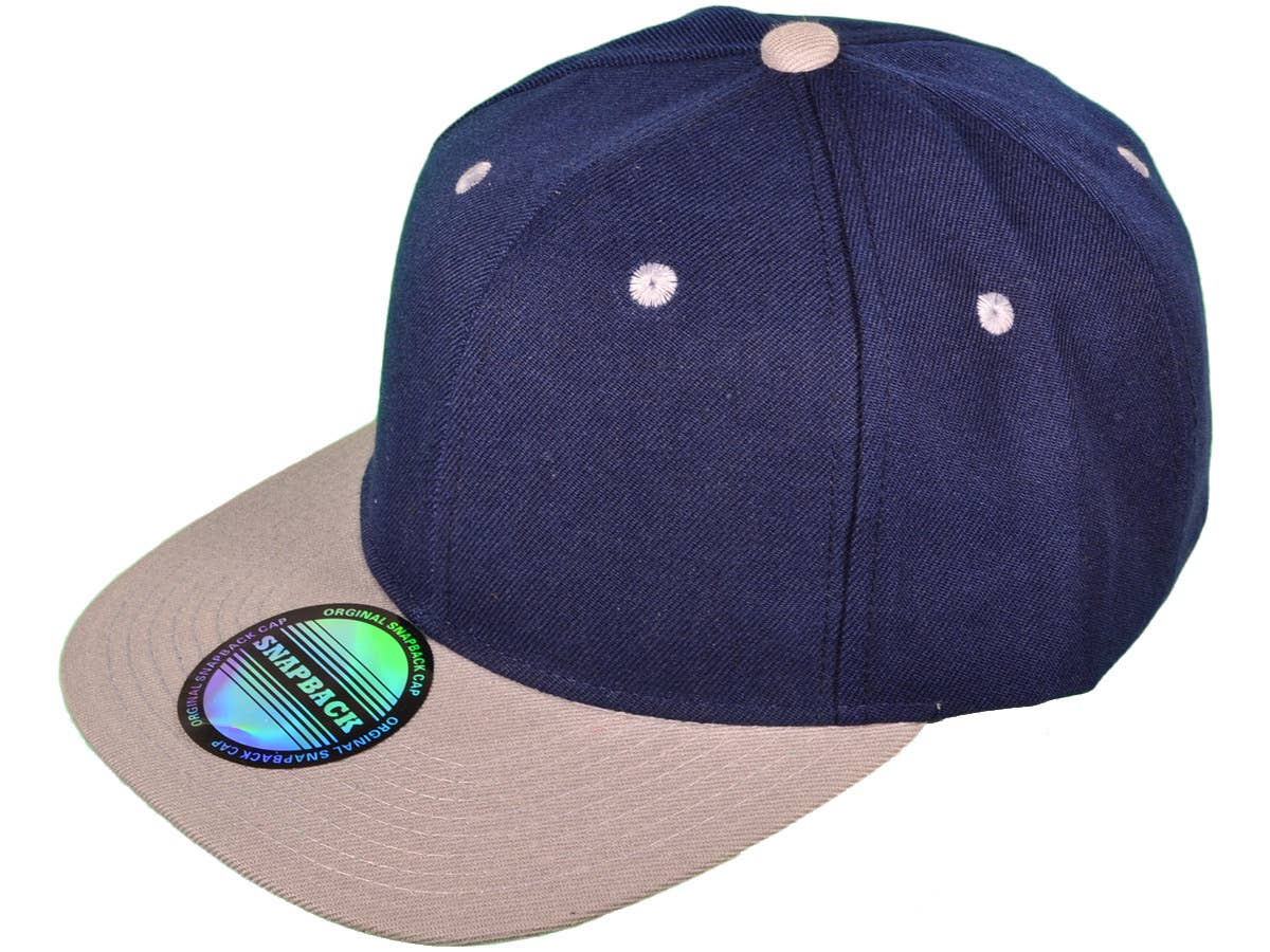 Blank Snapback Hats - Flat Bill Plain Vintage Snapbacks
