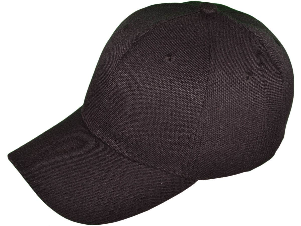 Blank Baseball Hats - BK Caps Structured 6 Panel Mid Profile