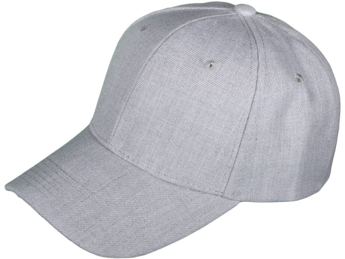 Blank Baseball Hats - BK Caps Structured 6 Panel Mid Profile