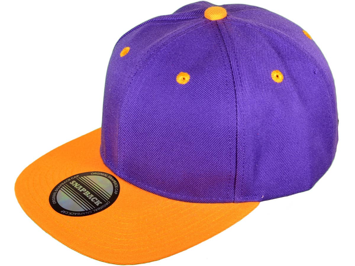 Blank Snapback Hats - Flat Bill Plain Vintage Snapbacks