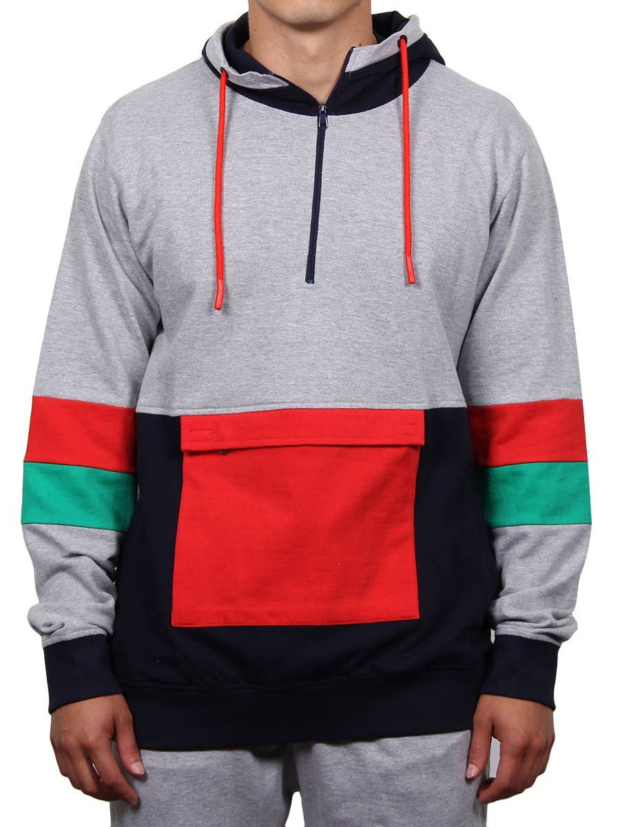 Fresh Half-zip Anorak  Jacket - Heather Grey
