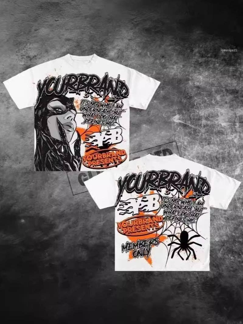 Vintage Y2K Graphic Cotton T-Shirt for Men