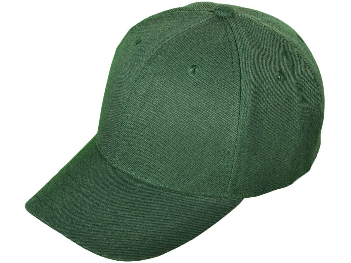 Blank Baseball Hats - BK Caps Structured 6 Panel Mid Profile