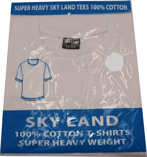 Plain White Crew Neck T-Shirts 6/bx Select Your Size) +1 air