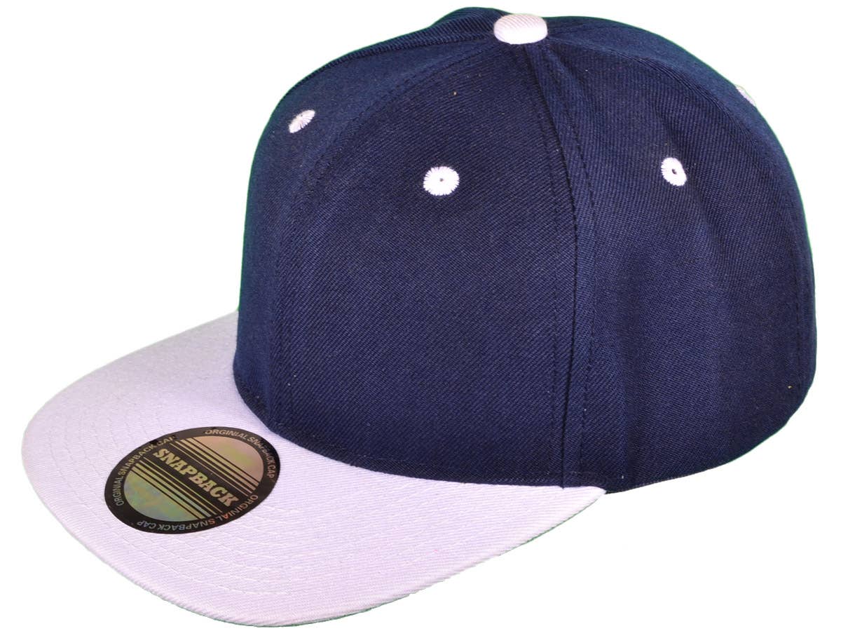 Blank Snapback Hats - Flat Bill Plain Vintage Snapbacks