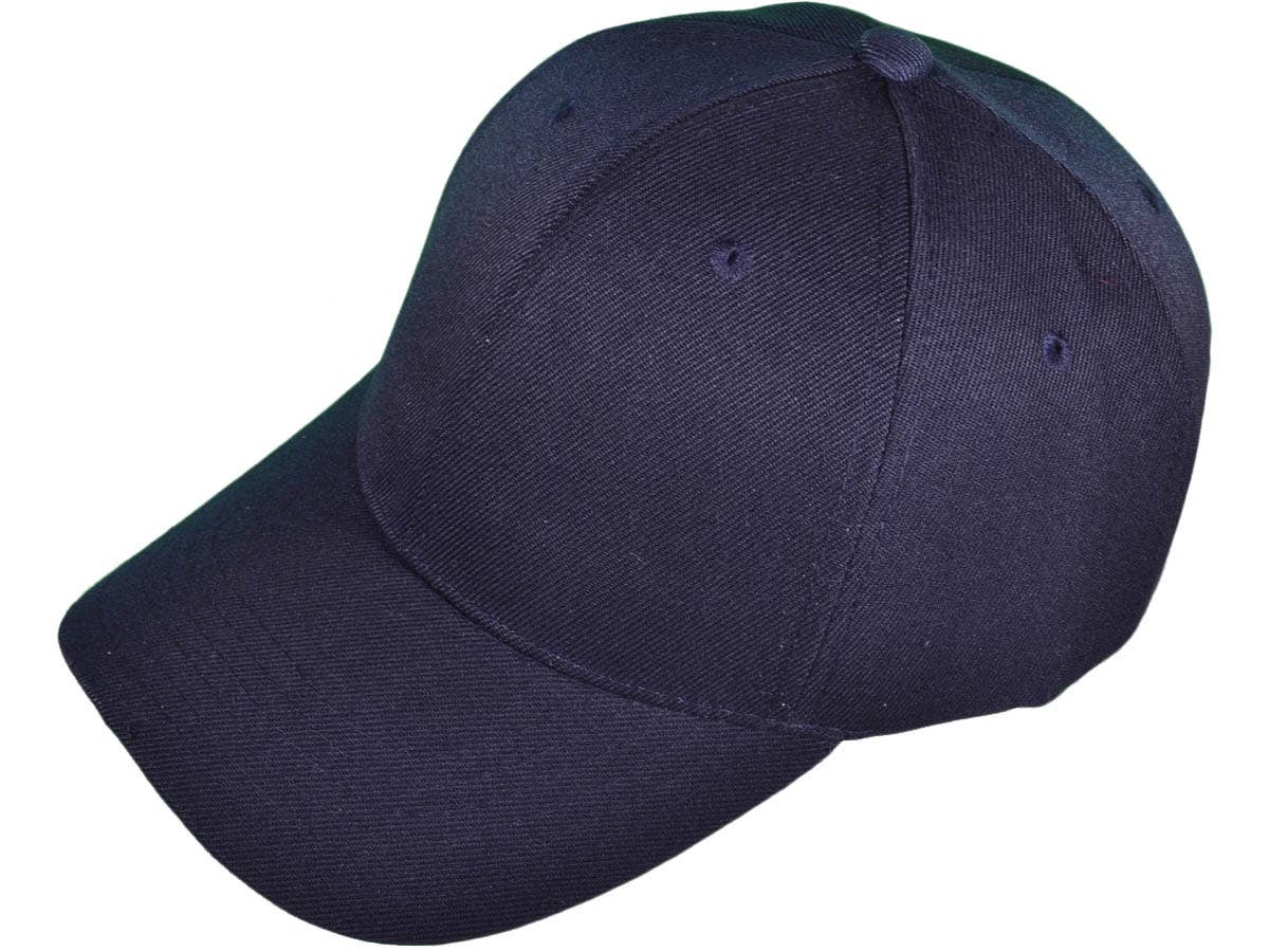 Blank Baseball Hats - BK Caps Structured 6 Panel Mid Profile