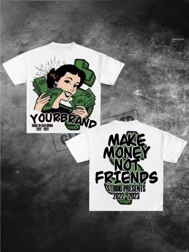 Vintage Y2K Graphic Cotton T-Shirt for Men