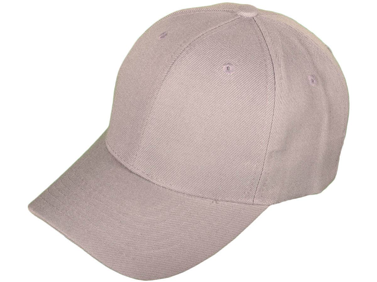 Blank Baseball Hats - BK Caps Structured 6 Panel Mid Profile