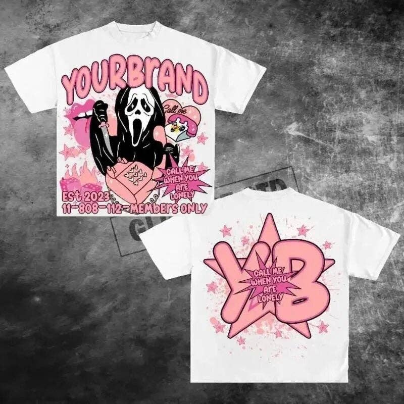 Vintage Y2K Graphic Cotton T-Shirt for Men