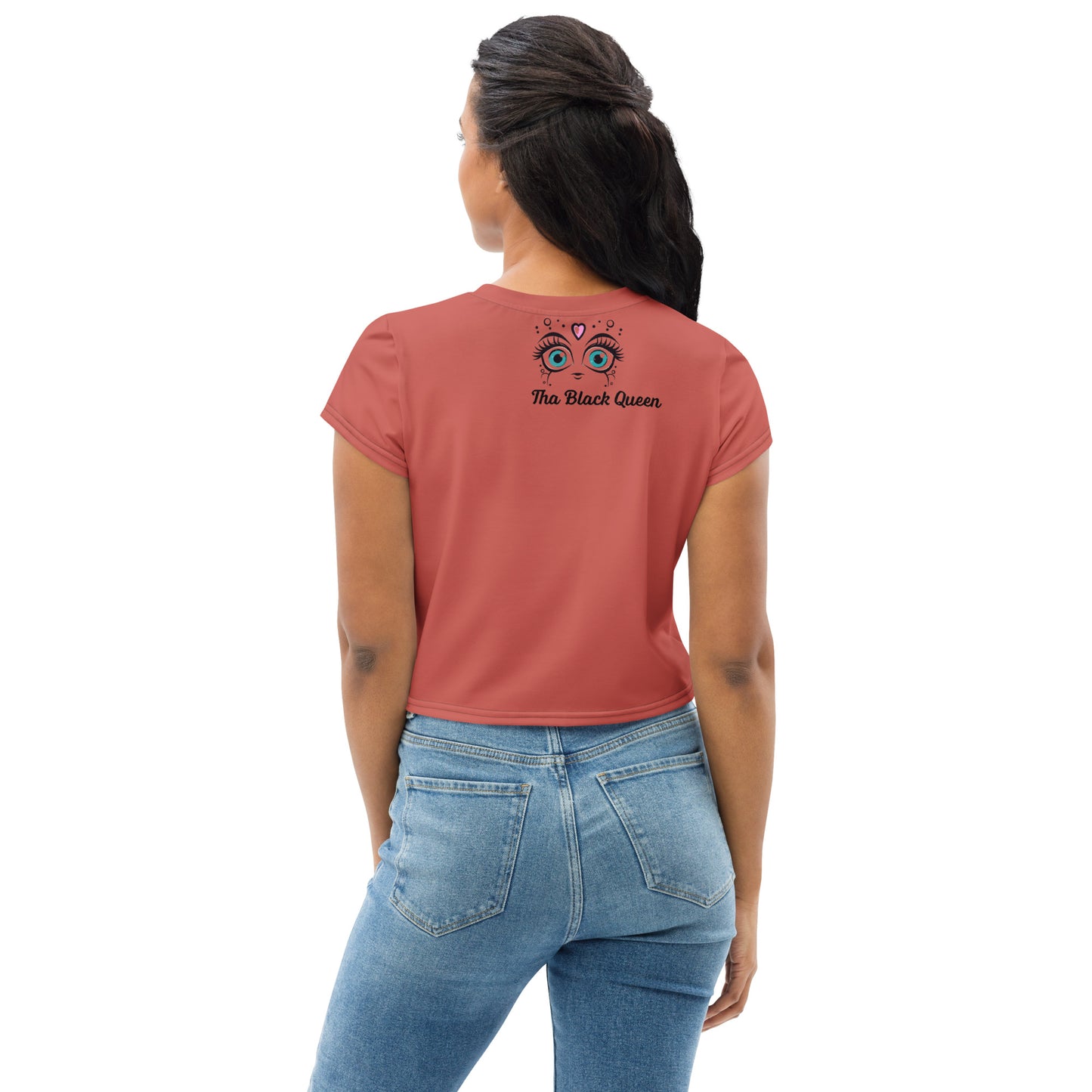 Black Queen Women Crop Tee