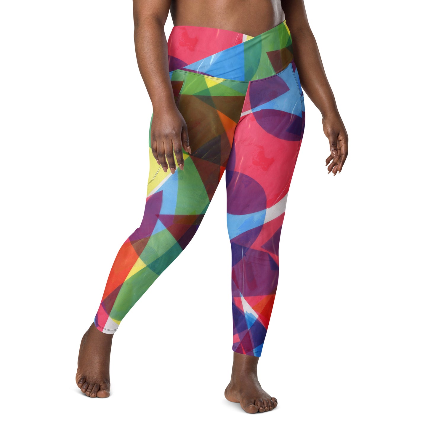 Women Crossover leggings with pockets