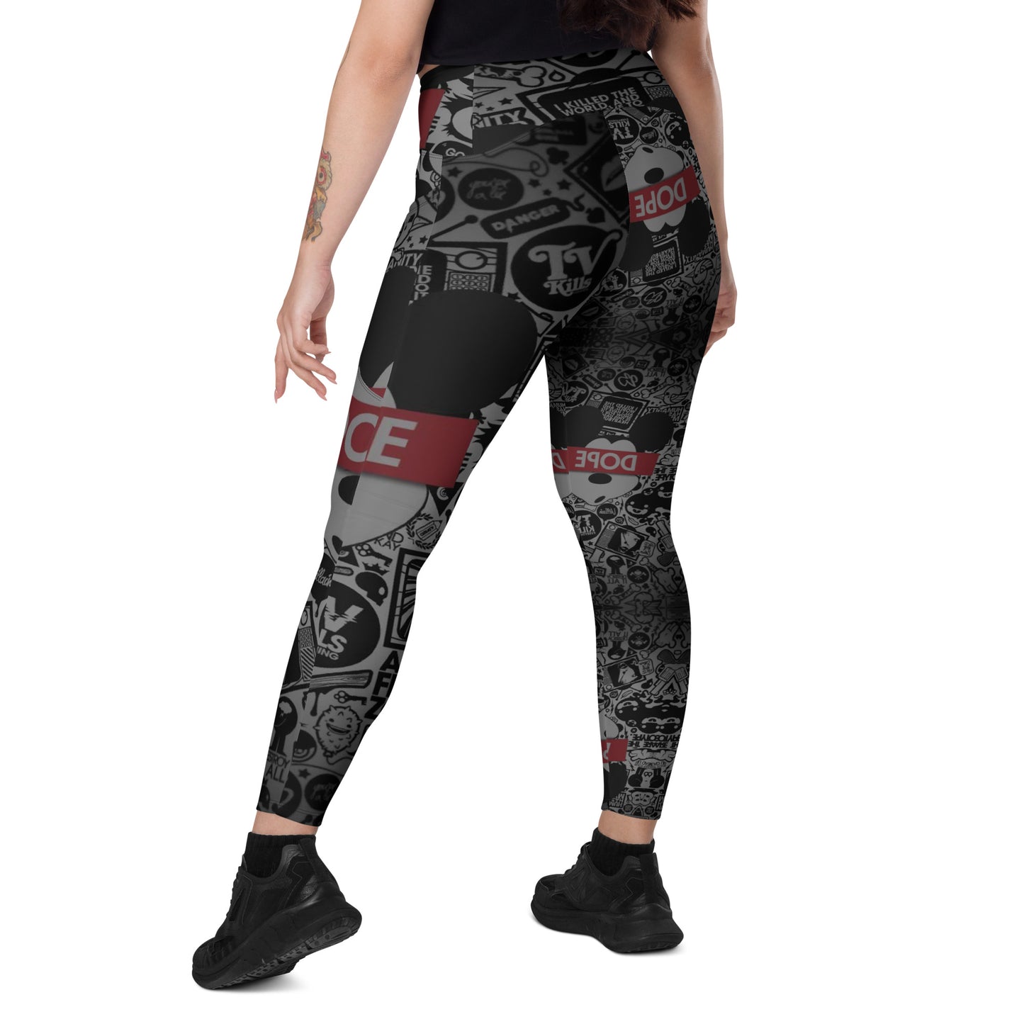 Black Billionaire Leggings with pockets