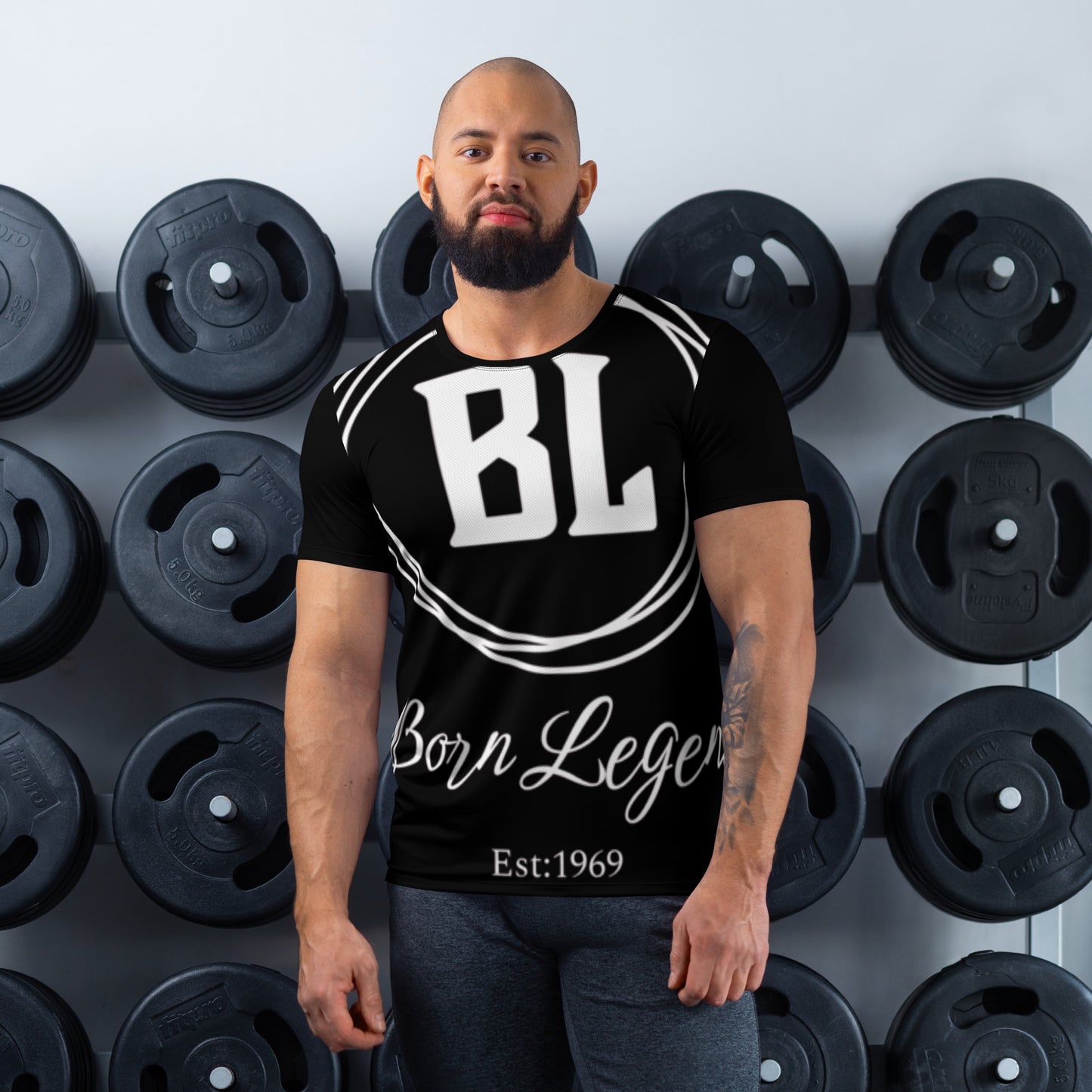 Born Legend All-Over Print Men's Athletic T-shirt