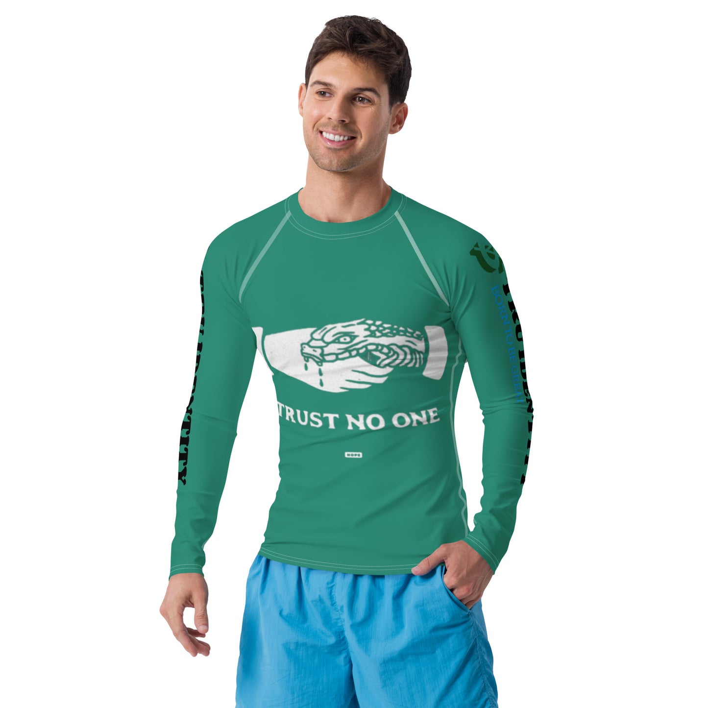 Trust No One (Men's Rash Guard)