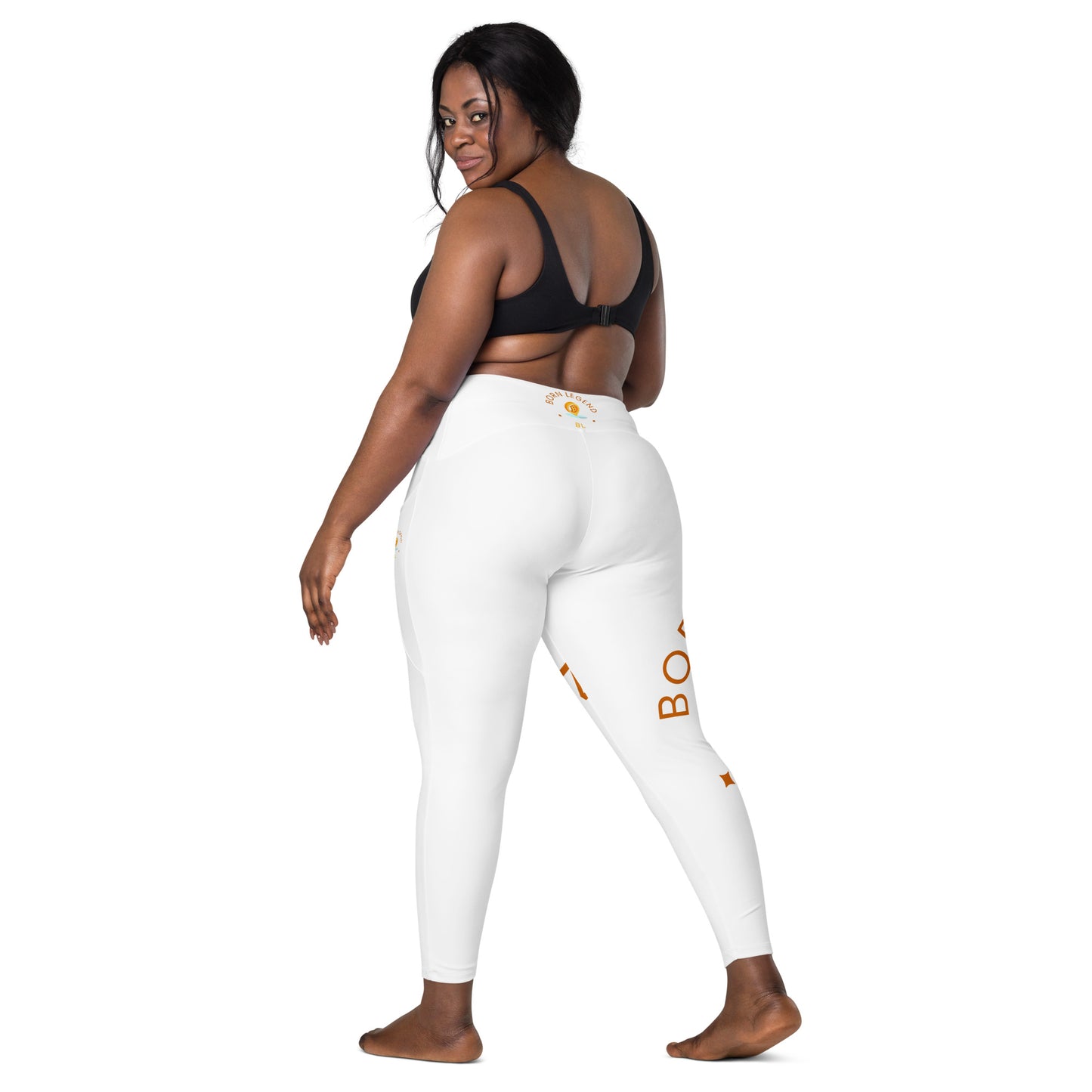 Born Legend Women Crossover leggings with pockets