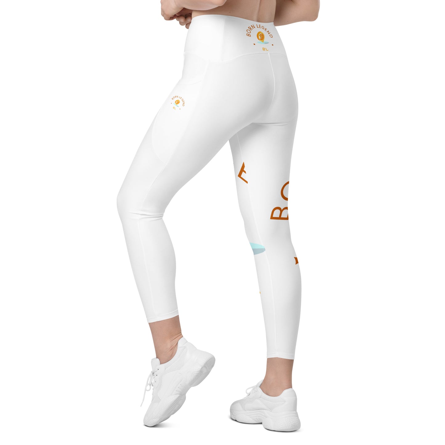 Born Legend Women Crossover leggings with pockets