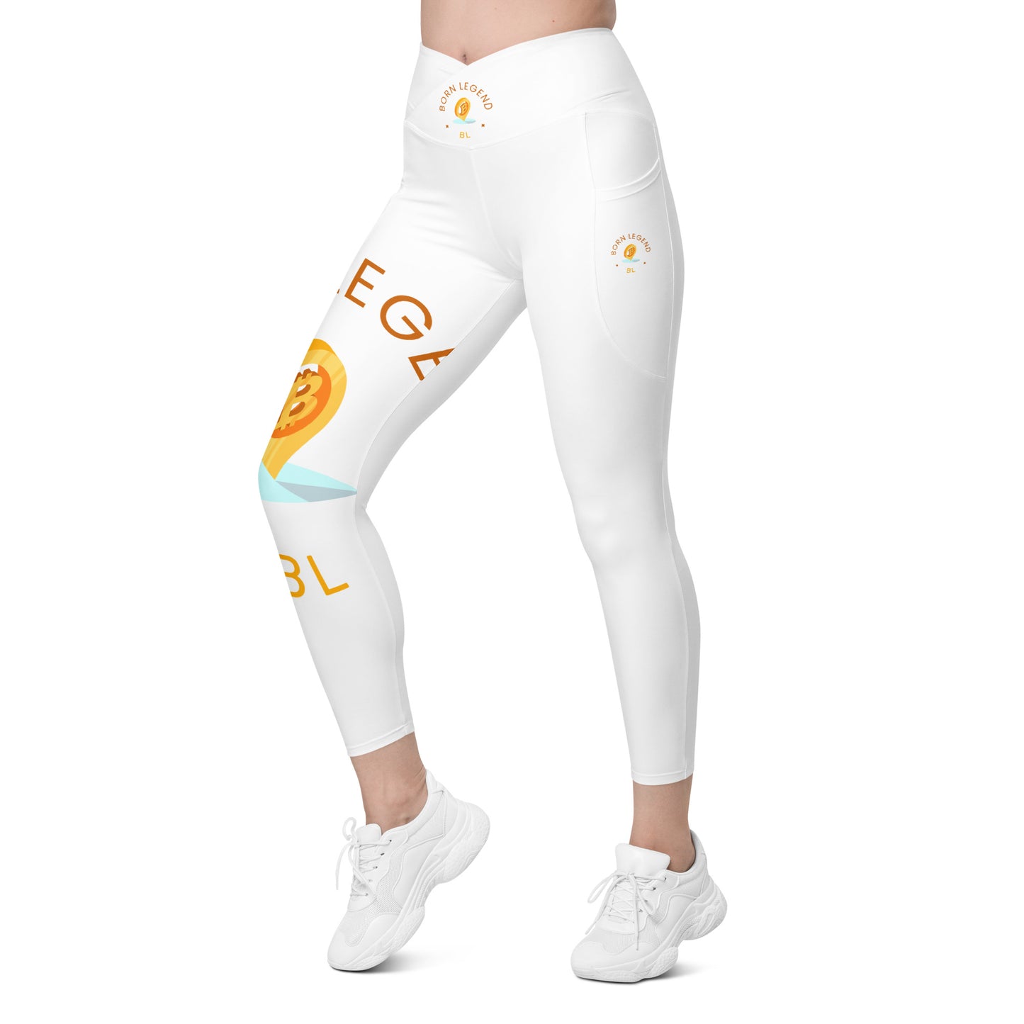 Born Legend Women Crossover leggings with pockets