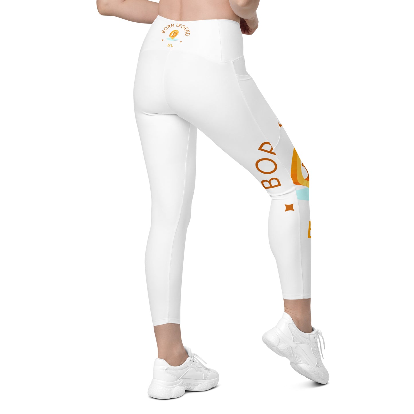 Born Legend Women Crossover leggings with pockets