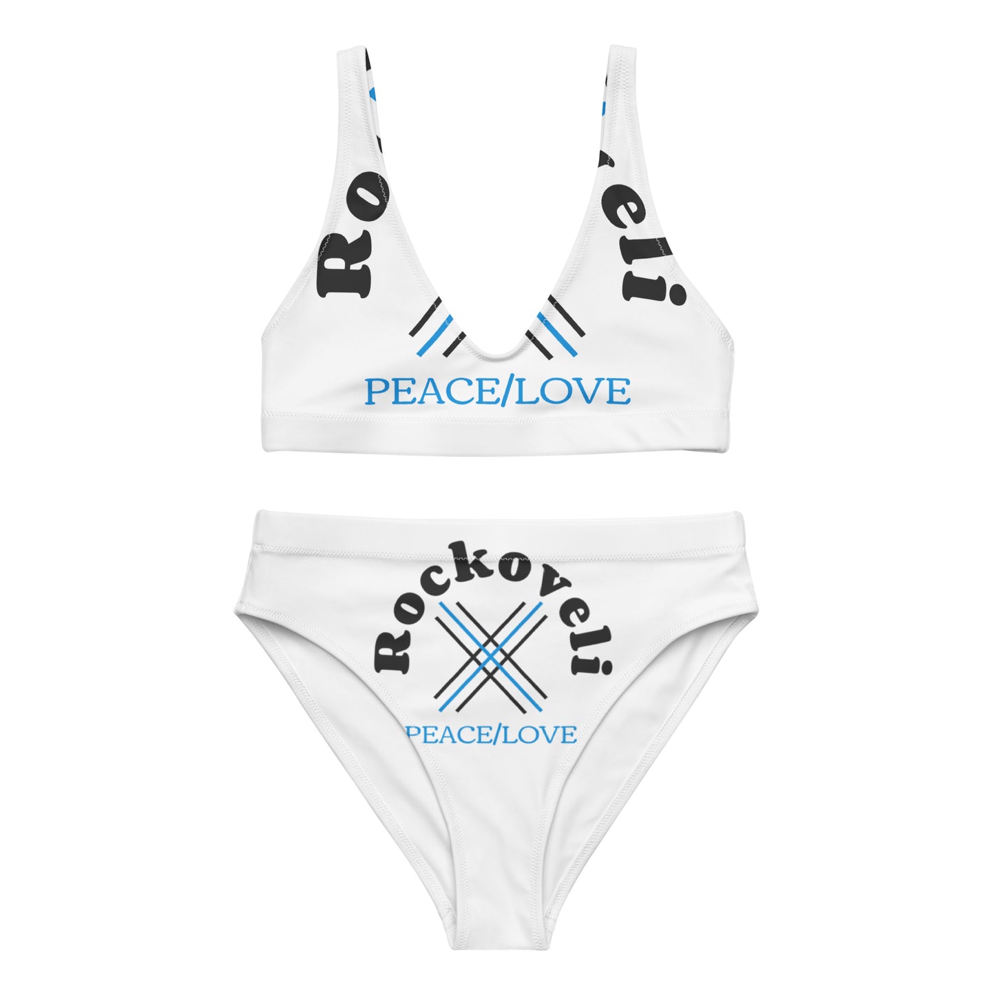 Rockoveli Recycled high-waisted bikini