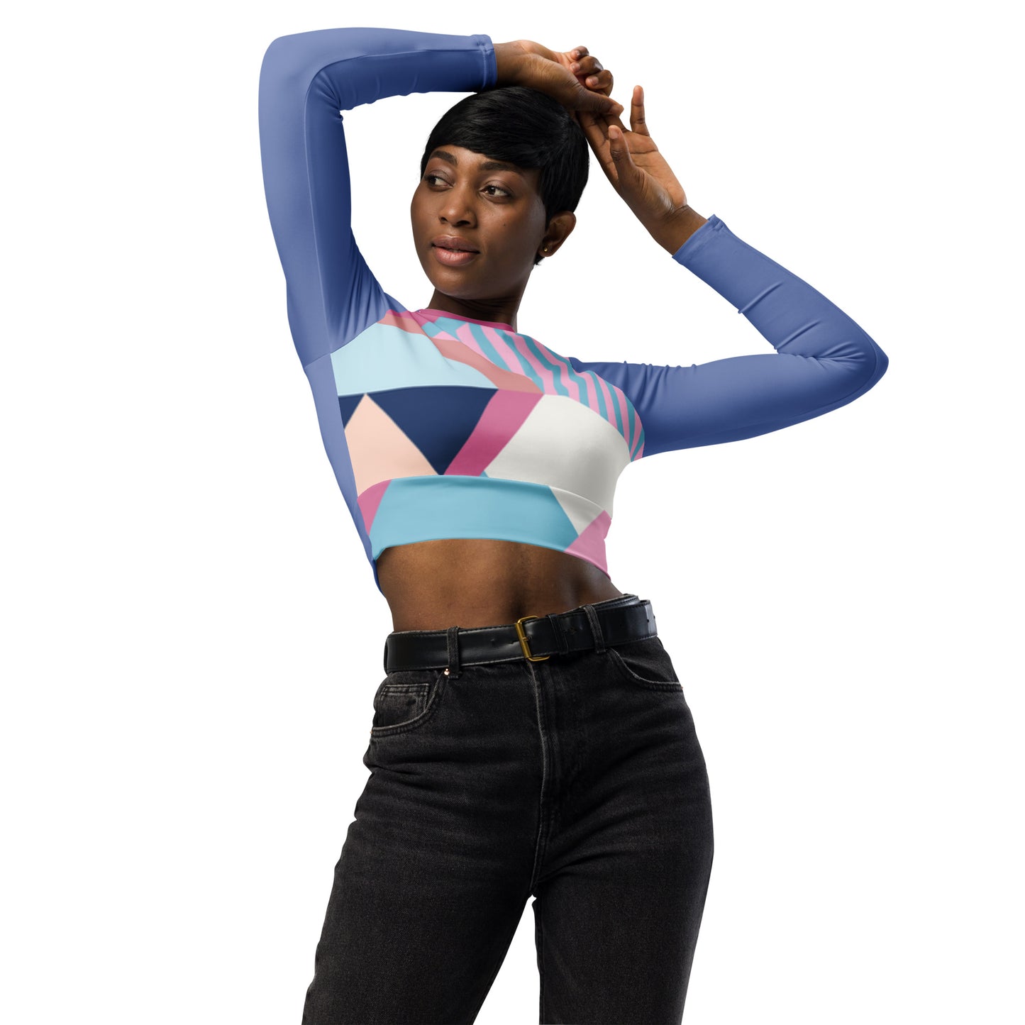 Women long-sleeve crop top