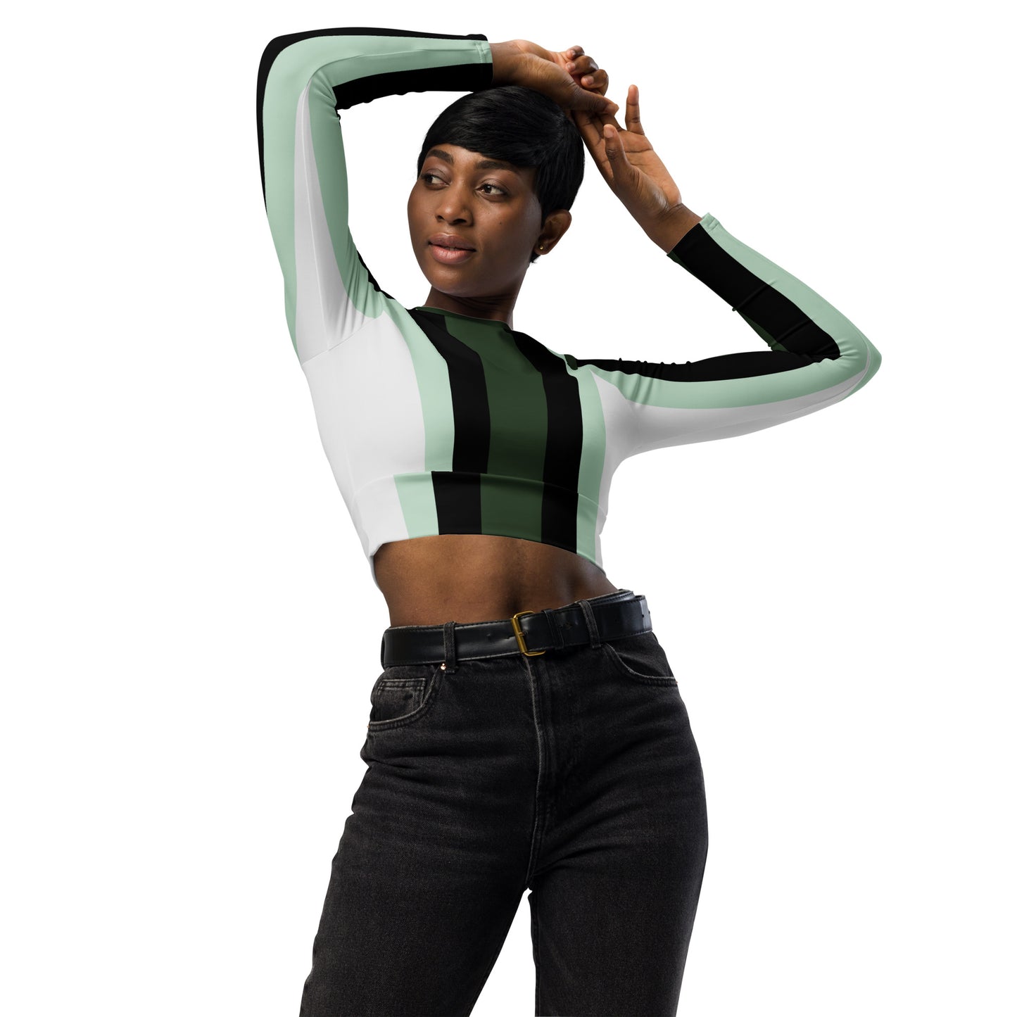 Women long-sleeve crop top