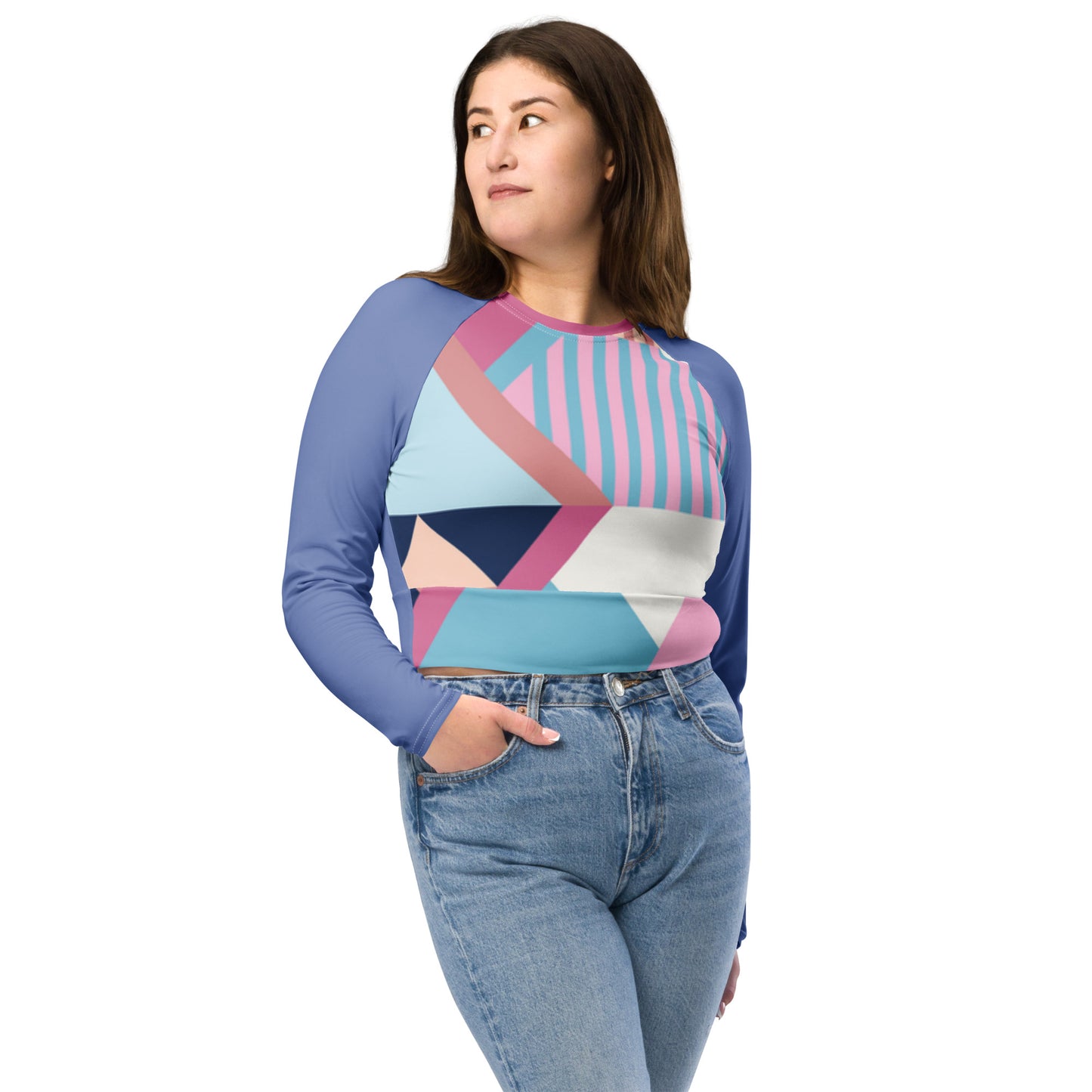 Women long-sleeve crop top