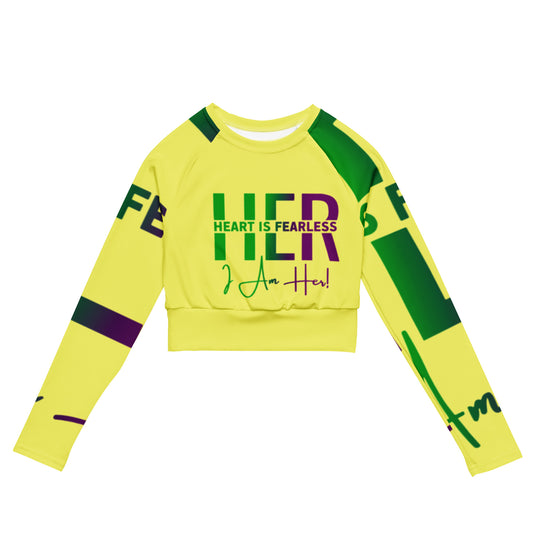 Women's Designer long-sleeve crop top